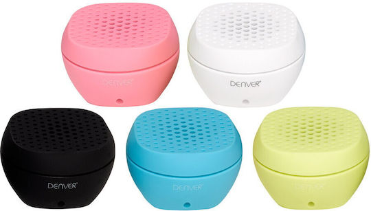 Denver BTS-22C Boxă Bluetooth 2W cu Durată de Baterie până la 3 ore Negru