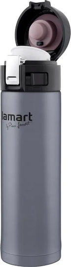 Lamart Bottle Thermos Stainless Steel / Plastic 420ml Gray