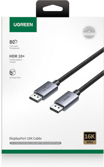 Ugreen Cable DisplayPort male - 1m Black (55567)