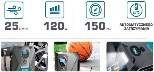 Könner & Söhnen Τρόμπα Αυτοκινήτου KS P10 150PSI με Καλώδιο Αναπτήρα 12V
