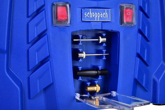 Scheppach Autoreifenpumpe Air-Force 5 Wiederaufladbar ohne Batterie 12V