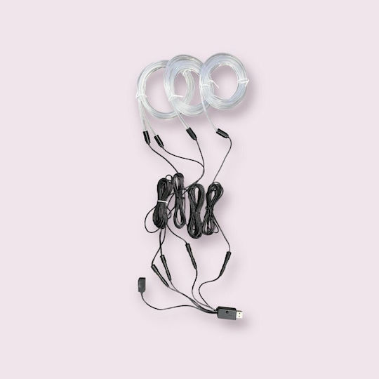 Fir Neon LED RGB Idealstore Conexiune USB Alimentare 5V Lungime 7m Include Ștecher de Conexiune Vine cu Telecomandă Ușor de Instalare