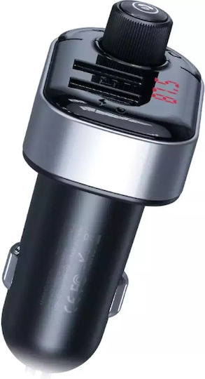 XO FM Transmitter Αυτοκινήτου BCC010 με Bluetooth / Type-C / USB