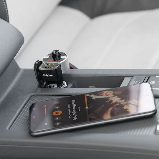 Peiying FM Transmitter Αυτοκινήτου με AUX / Bluetooth / USB