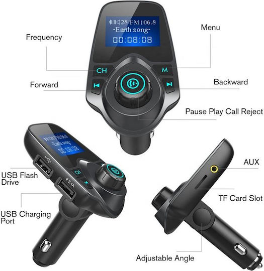 Leewello FM Transmitter Αυτοκινήτου με USB