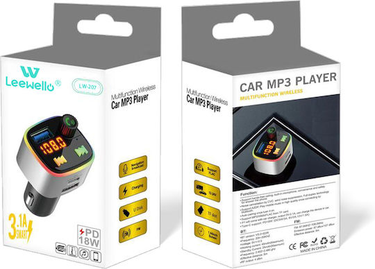 Leewello FM Car Transmitter with USB
