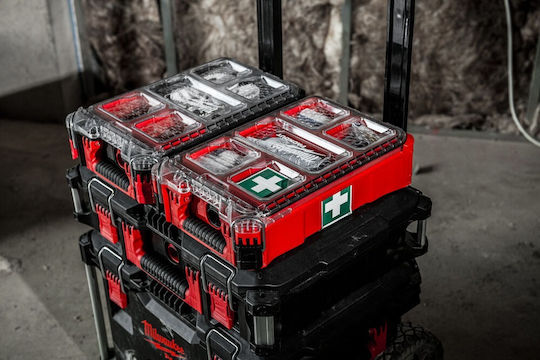 Milwaukee Packout Кутия за Първа Помощ Пластмасова с Оборудване