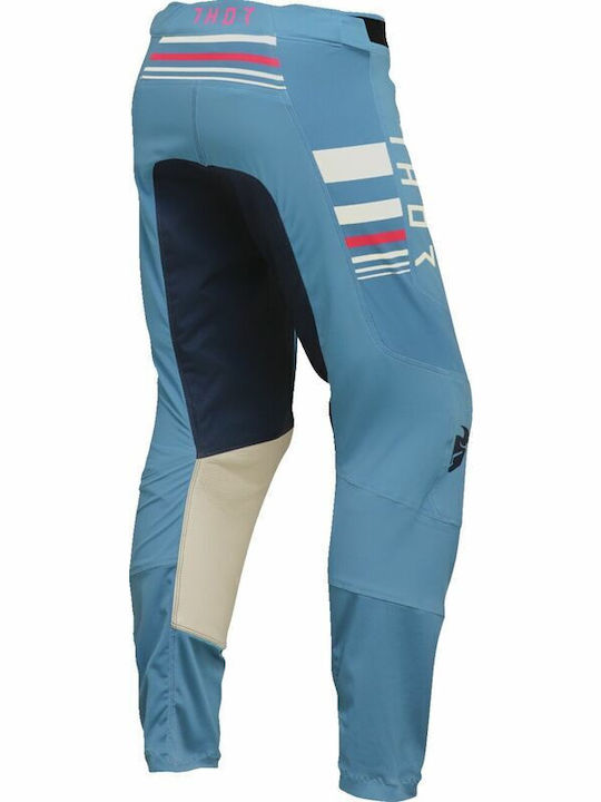 Thor Prime Women's Riding Pants Summertime Blue and White