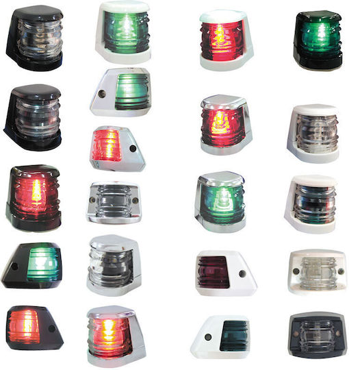 Lalizas Lalizas 7 Boat Light Without Pole Side Horizontal Green 112.5 Degrees with Black Shell