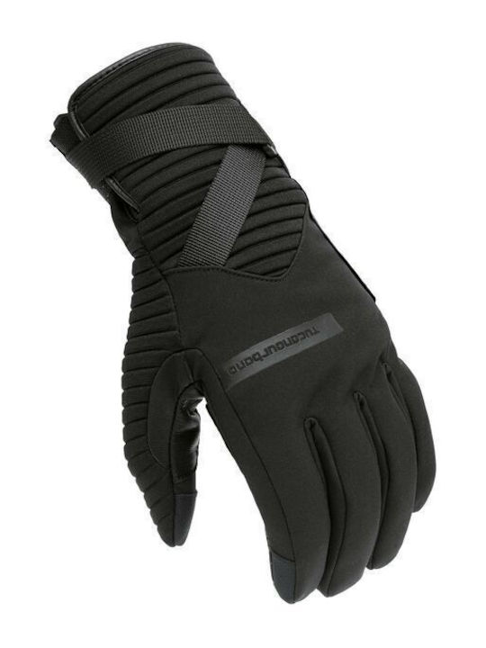Tucano Urbano Break Зимни Мъжки Мотоциклетни ръкавици Softshell Водоустойчиви Черен