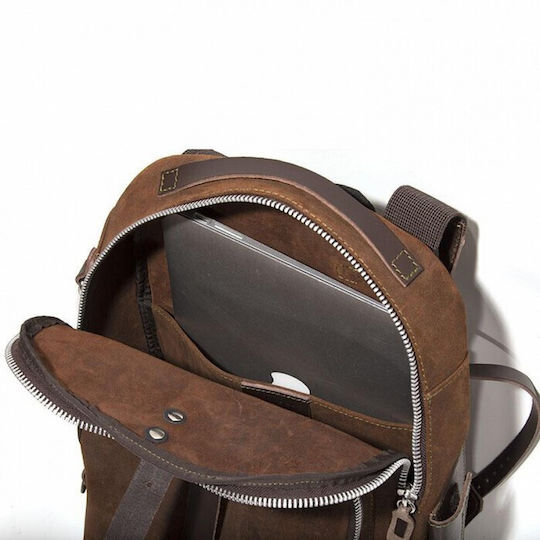 Unit Garage U033 Suede Colorado Brown Motorcycle Tank Bag with Straps 23lt
