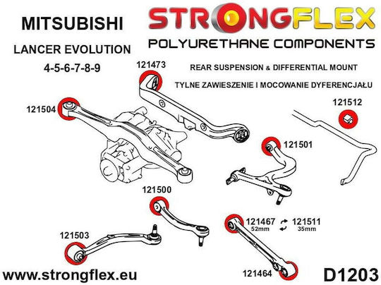 Strongflex Bushes for Mitsubishi Lancer 126141B