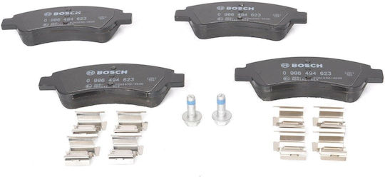 Bosch Brake Pad Front 2pcs for Citroen Berlingo / C2 / C3 / C4 / C4 Cactus / Xsara / Xsara Picasso Peugeot 1007 / 2008 / 206