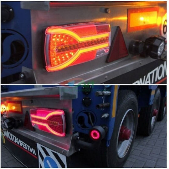 Idealstore Lampă Stop Dimensiuni 305 X 132 Mm 7 Funcții Ceață Marșarier Semnalizare Dinamică Conector 7 pini Utilizare Universală Remorci Tractoare Camioane 4x4 Atv Offroad Dreapta