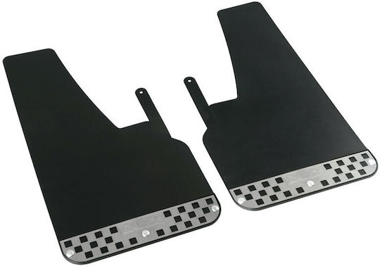 Lampa Front and Rear Car Mudguards Rally Set of Universal Mudguards Black 23.5x42.5cm 2pcs