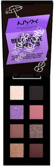NYX Professional Makeup Wednesday Welcome To Nevermore Academy Eye Shadow Palette Matte in Solid Form 1gr