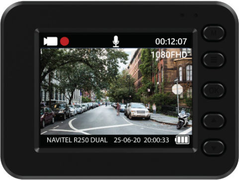 Navitel R250 Σετ Κάμερα DVR Αυτοκινήτου 1080P με Οθόνη 2" Wi-Fi, GPS & Κάμερα Οπισθοπορείας