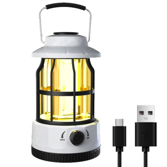 Invictus Lanternă Portabilă LED Reîncărcabilă Pentru Camping Cu Lanternă 250 Lumen Bej