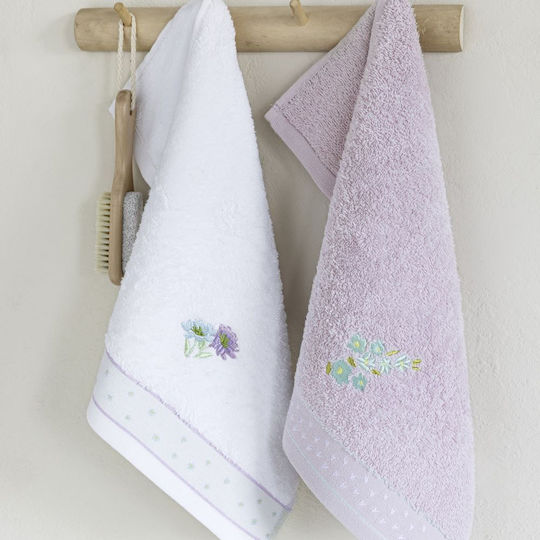 Nima Lavender Hand Towel 30x50cm Lavender 2 Pieces Weight 420gsm