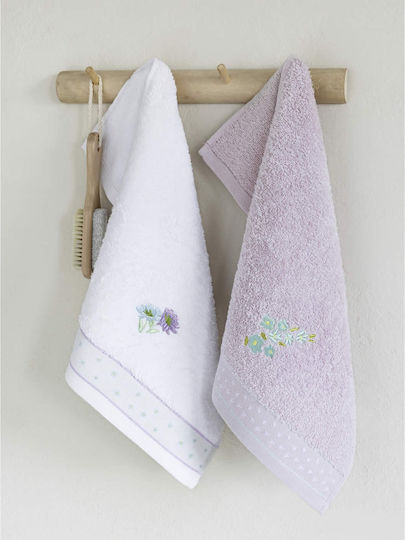 Nima Lavender Hand Towel 30x50cm Lavender 2 Pieces Weight 420gsm