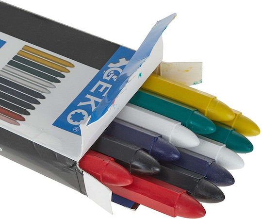 Mehrfarbiges, langlebiges Reifenmarkierungsset 12-teilig Geko G29044