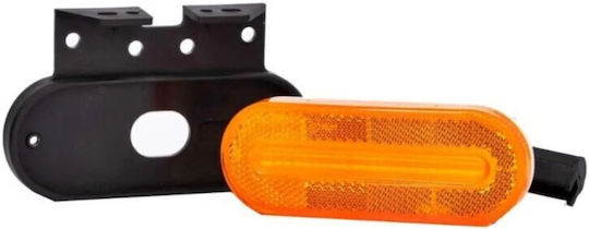 Lumină de marcaj Idealstore Dimensiuni 124x51 Led Galben Montaj 12-36v Formă dreptunghiulară Funcționare optimă între 40c 55c