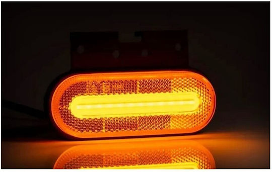 Lumină de marcaj Idealstore Dimensiuni 124x51 Led Galben Montaj 12-36v Formă dreptunghiulară Funcționare optimă între 40c 55c