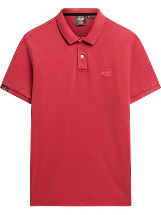 Destroy Polo T-Shirt Cranberry Crush Rote