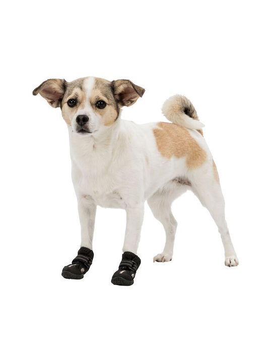 Trixie Walker Active Shoes Dog Boots with Velcro SM Black 2pcs in Black Color