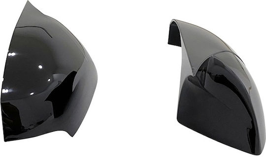 Set 2 Capace Oglindă Stil Batman Idealstore Renault Megane III 2008-2016 Culoare Negru Pian Negru Lucios Instalare Ușoară Rezistent la UV Material Premium