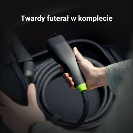 Green Cell Three-Phase Charging Cable 5m Type 2 - Type 2 EVKABGC01