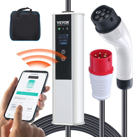 Vevor Electric Car Single Phase Charging Station Cable 7.5m Type 2 - Type 1 OGBXC11KWWIFIVDUMV2