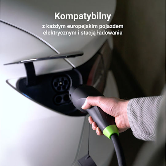 Green Cell Καλώδιο Φόρτισης 7m Type 2 - Type 2 EVKABGC02