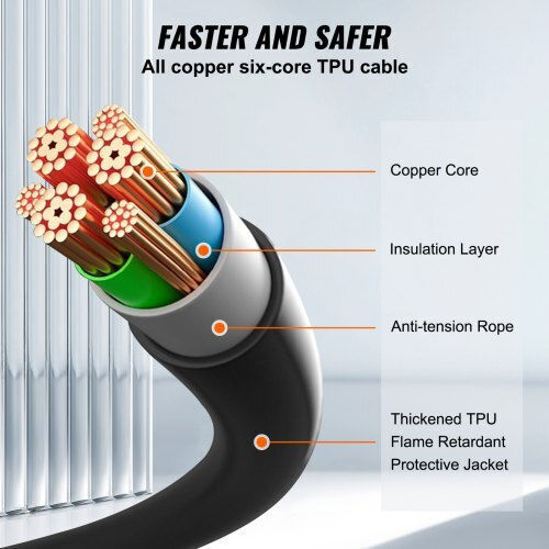 Vevor Electric Car Three-phase Charging Station Cable 7m Type 2 - Type 1 OBDDCCD22KW7MWHHTV0