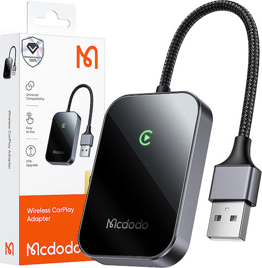 Mcdodo Ca-7210 Drahtloser Carplay-Adapter Usb-Kabel Schwarz