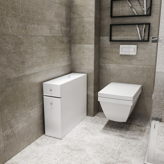 Megapap Calencia Bathroom Cabinet L20xW60xH55cm White