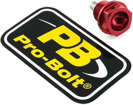 Pro Bolt Τάπα Λαδιού Μοτοσυκλέτας Κόκκινο ALSUMP1412MAGR