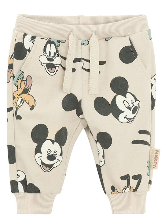 Kinder Sweatpants Set - Jogginganzug Beige 2Stück Mickey Mouse