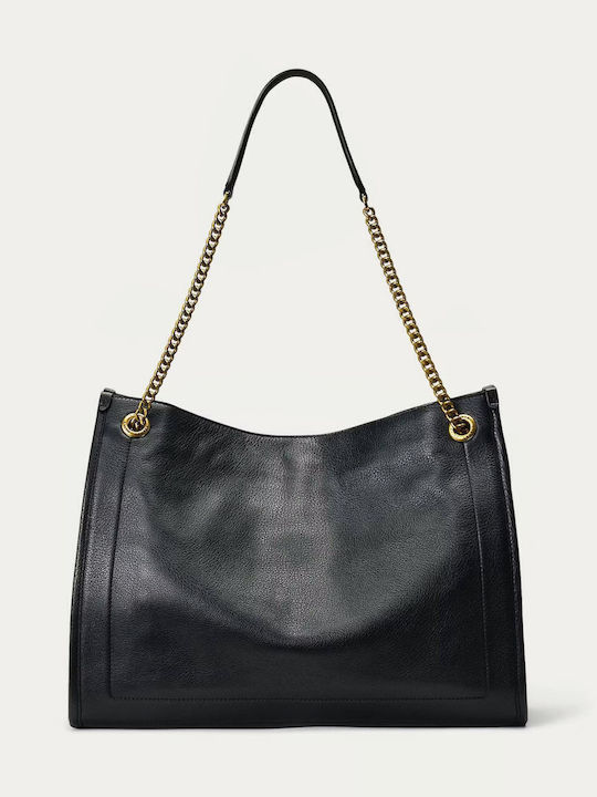 Bradley Large Leather Women's Bag Tote Handbag Black