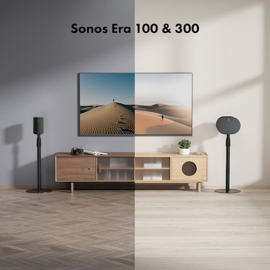 Maclean Energy Speaker Stands Sonos in Black Color