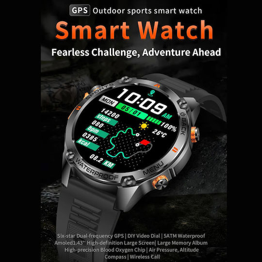 Smartwatch Microwear G100 GPS Brown