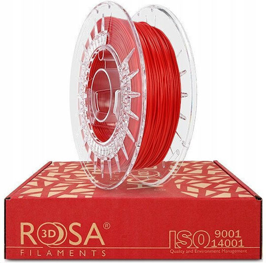 Rosa3D TPU 3D Принтер Филамент 1.75мм Червен 0.5кг 1бр Макарa