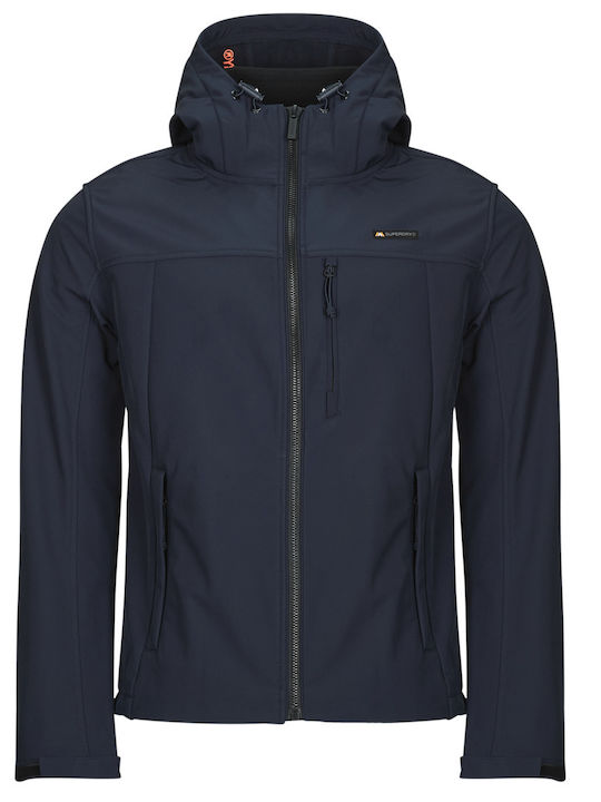 Winter Jacket Softshell Waterproof and Windproof Blue