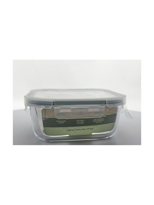 Uniglass Glass Lunch Box Transparent 1100ml