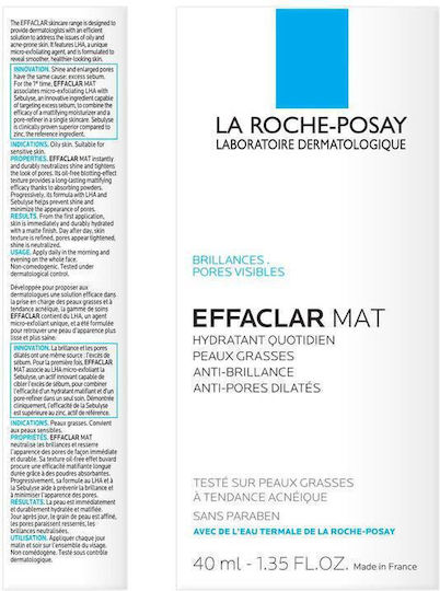 La Roche Posay Effaclar MAT Cream Face 40ml