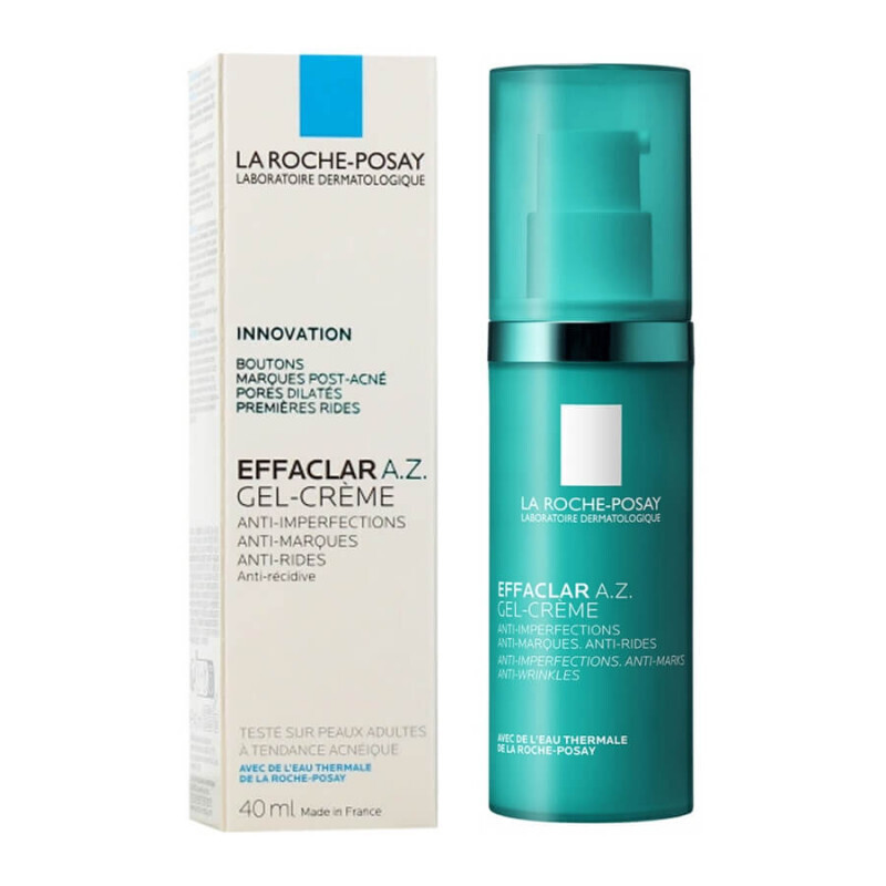 La Roche Posay Effaclar A.Z. Ενυδατικό & Αντιγηραντικό Gel-Κρέμα Προσώπου κατά της Ακμής με Αζελαϊκό, Σαλικυλικό & Υαλουρονικό Οξύ 40ml