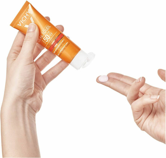 Vichy Capital Soleil Anti-Age 3 in 1 Waterproof Sunscreen Cream Face SPF50 50ml