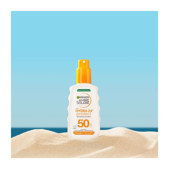 Garnier Hydra 24h Protect Αδιάβροχο Αντηλιακό Σώματος SPF50 σε Spray 150ml