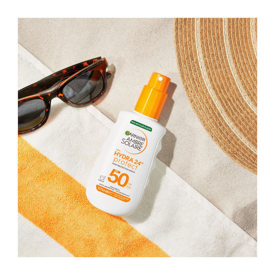 Garnier Hydra 24h Protect Αδιάβροχο Αντηλιακό Σώματος SPF50 σε Spray 150ml