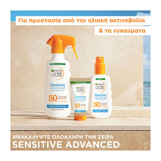 Garnier Ambre Solaire Sensitive Advanced Ceramide Protect Αντηλιακή Κρέμα Σώματος SPF50 175ml